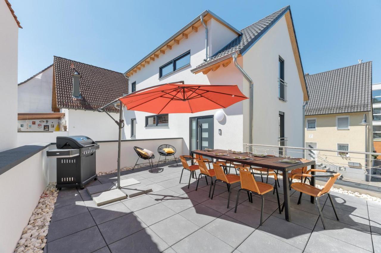 Golden Home With Barbecue, Yoga, Football Table Sinsheim Extérieur photo
